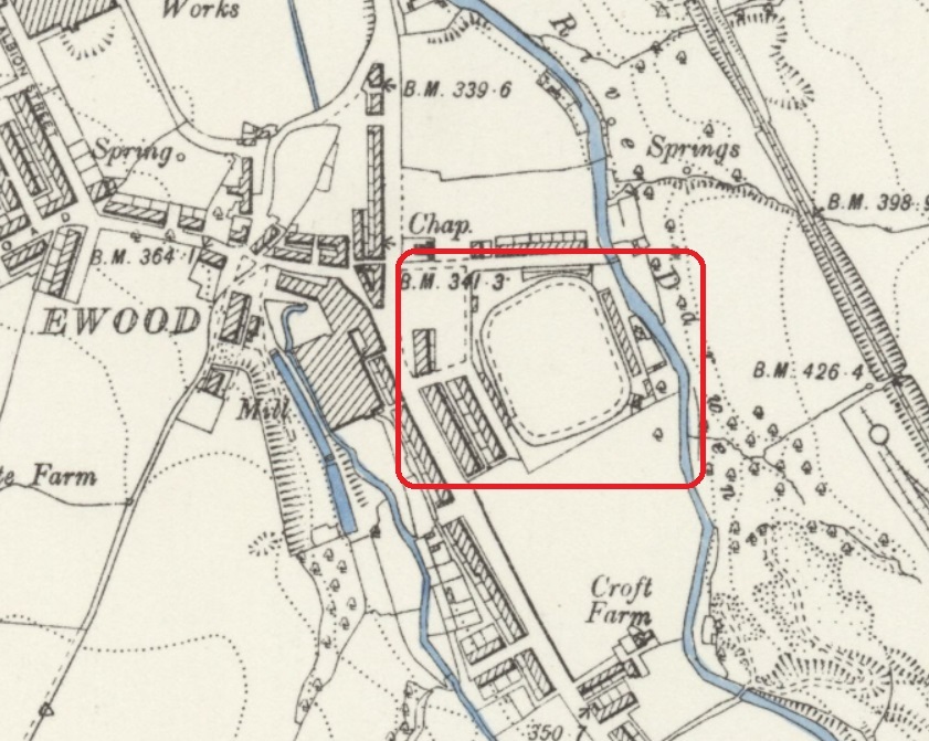 Blackburn - Ewood Park : Map credit National Library of Scotland